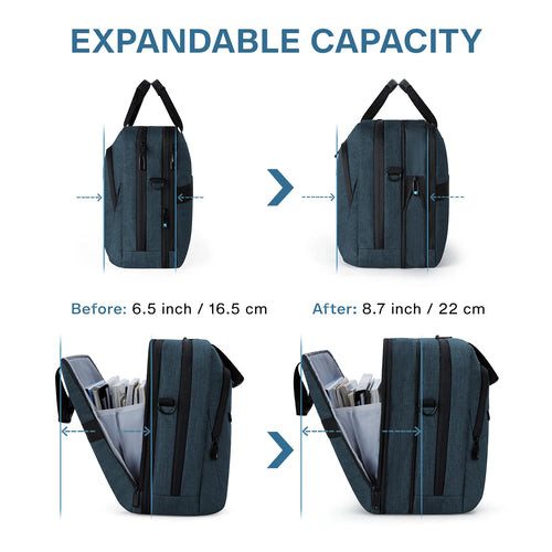 BAGSMART Expandable Laptop Bag