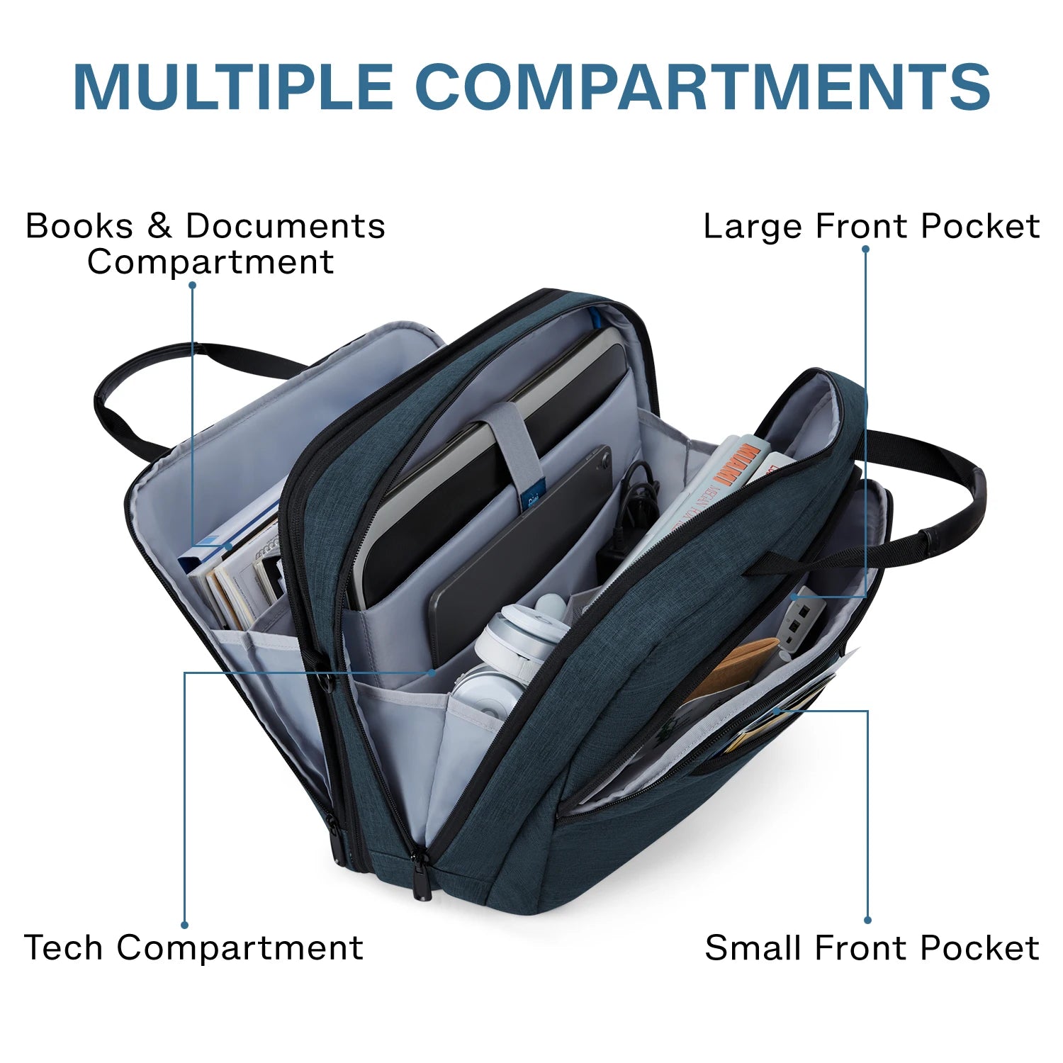 BAGSMART Expandable Laptop Bag